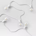 Șir de lumini glob LED pentru interior și exterior, cu 20 de becuri transparente