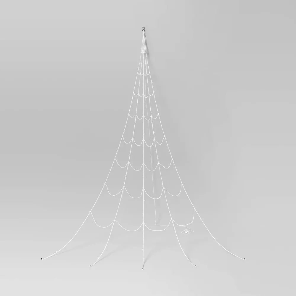 Lumini șir pânză de păianjen LED cu schimbare de culoare, decor de Halloween pentru interior și exterior